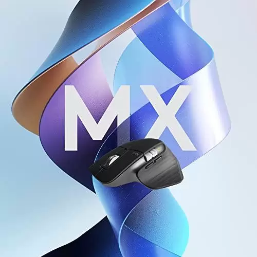         Mouse sem fio Logitech MX Master 3S com Sensor Darkfield para Uso em Qualquer Superfície, Design Ergonômico, Clique Silencioso, Conexão USB ou Bluetooth - Grafite       