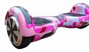 Descubra o incrível Hoverboard 6.5” Rosa Camuflado com LEDs e Bluetooth!