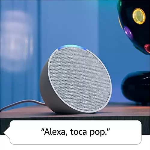         Echo Pop | Smart speaker compacto com som envolvente e Alexa | Cor Preta       