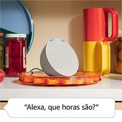         Echo Pop | Smart speaker compacto com som envolvente e Alexa | Cor Preta       