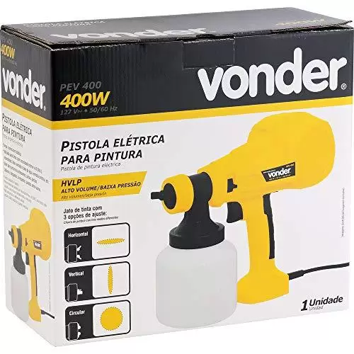         Pistola Elétrica para Pintura, Vonder, 220 V       