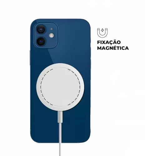         Gshield Carregador Por Indução Wireless Magnético Sem Fio Tipo C 15W, Compatível com MagSafe Carregamento Rápido 1M, Branco       