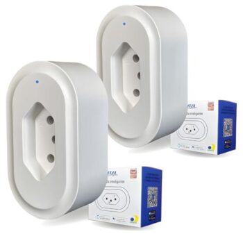 Obtenha Controle Total da sua Casa com as Tomadas Inteligentes Kit 2 Smart Automação Wifi Google Home Alexa