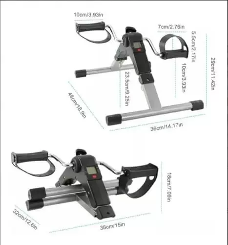         Mini Pedal Cicloergometro Fisioterapia Portatil Digital Pro Mini Bicicleta Portátil Cicloergômetro Exercício Sentado para Fisioterapia Digital Dobrável       